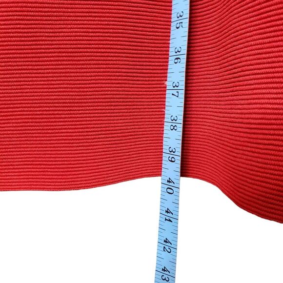 MICHEAL Micheal Kors Ottoman Flare-Hem Dress Mango Red Size 1X - Picture 7 of 11